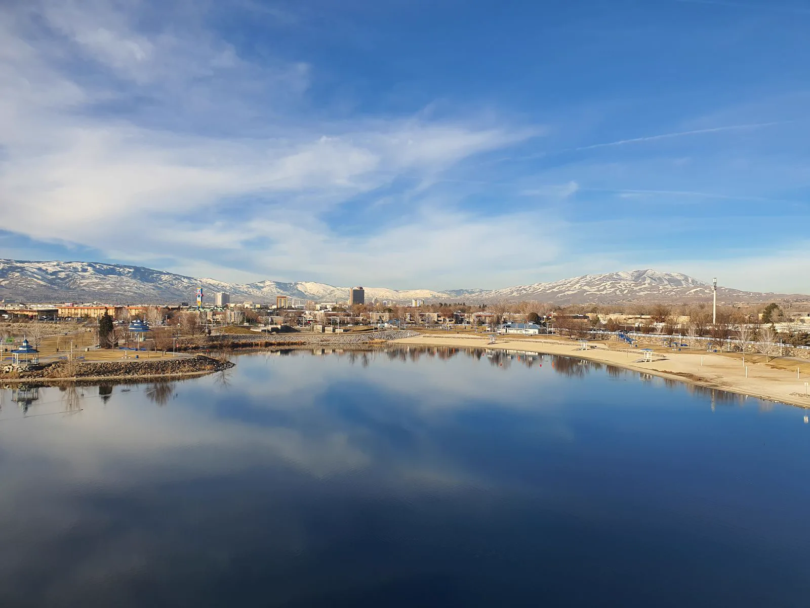 Reno skyline and the Sierra Nevada, home base for BuiltWRKS operations consulting